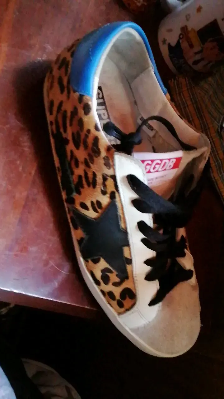 Zapatillas de Leopardo GGDB con Estrella Negra - 1