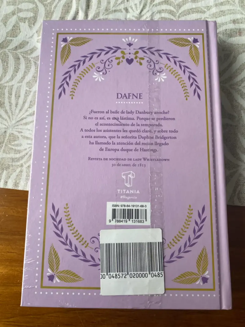 Libro Bridgerton: El Duque y Yo de Julia Quinn - 2