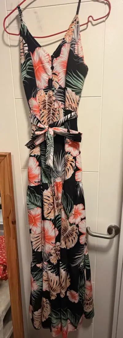 Vestido largo floral tropical - Talla única - miniatura 1