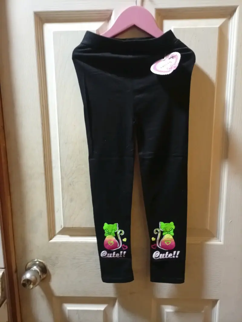 Leggings de niña con estampado colorido - 1