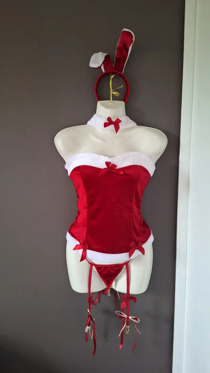 Disfraz de Navidad para Mujer con Orejas de Conejo - 1