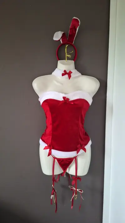 Disfraz de Navidad para Mujer con Orejas de Conejo - miniatura 1