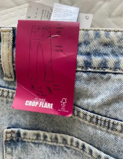 Jeans Crop Flare Americano Tiro Alto - miniatura 2
