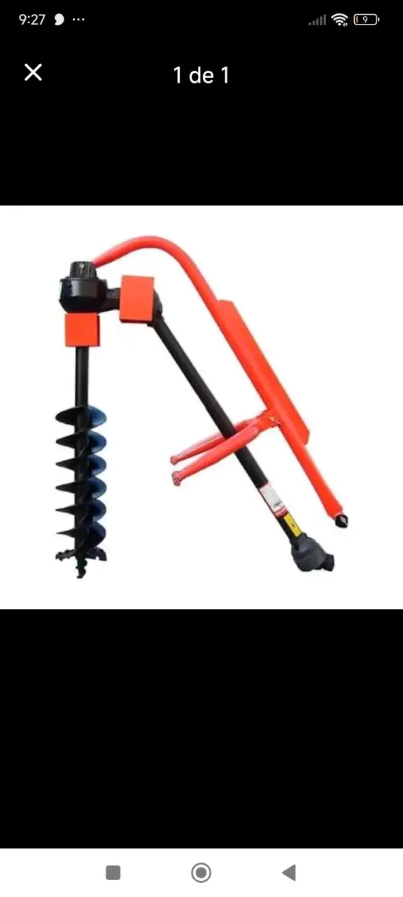 Barrena para tractor agrícola resistente