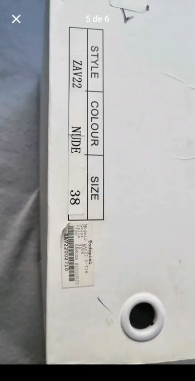 Botines de cuero burdeos Todopiel talla 38 - miniatura 2