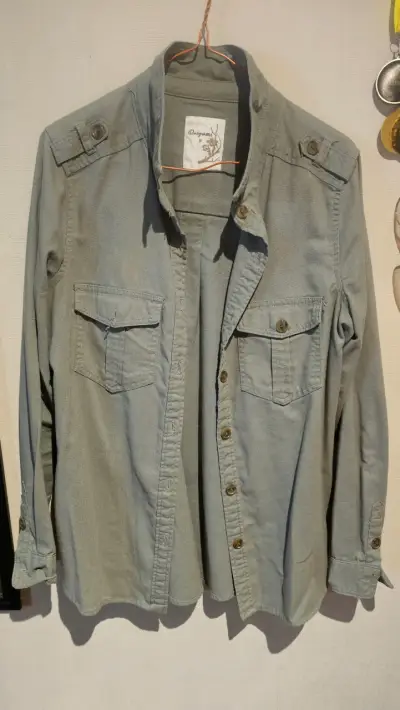 Chaqueta verde militar para mujer Origami - miniatura 1