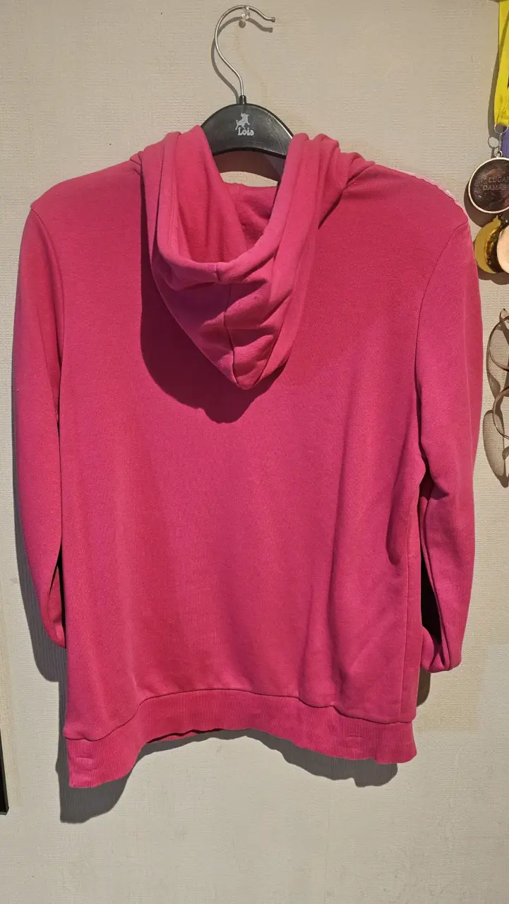 Polerón con capucha rosa Puma para mujer - 1