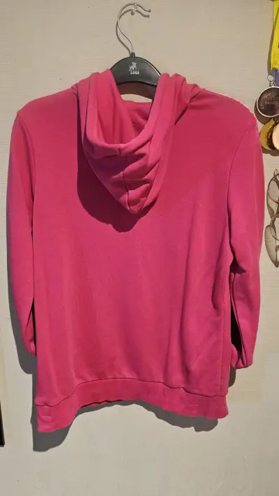 Polerón con capucha rosa Puma para mujer - miniatura 1