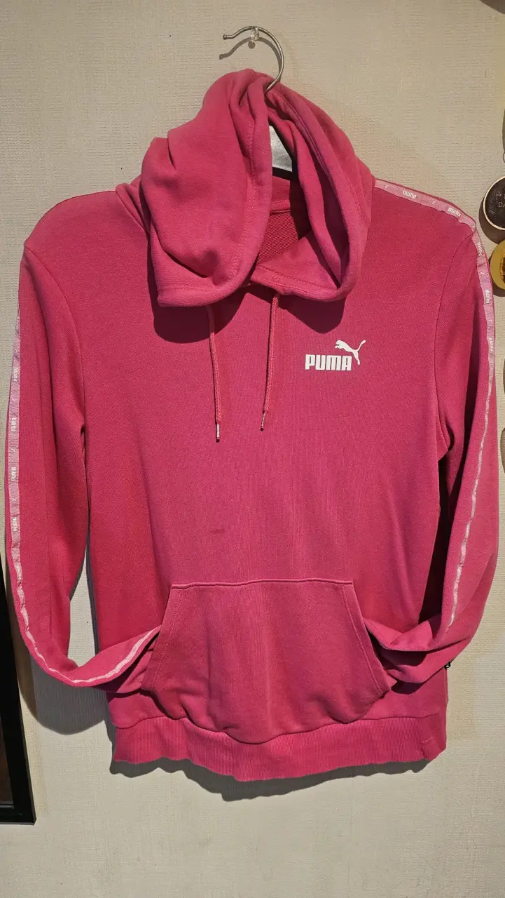 Polerón con capucha rosa Puma para mujer - 2