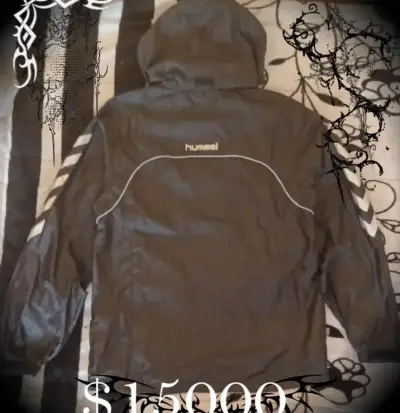 Cortavientos negro Y2K Hummel - miniatura 3