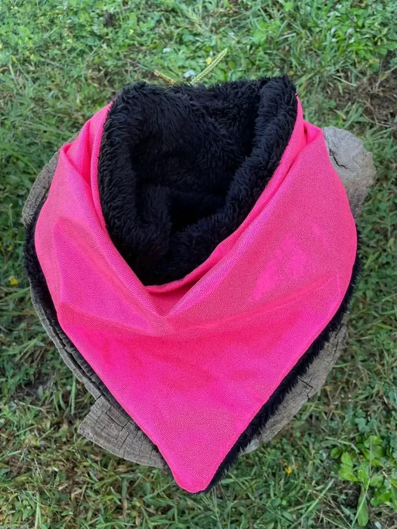 Bandana de invierno rosa