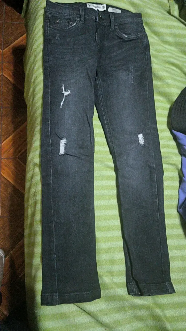 Jeans negros desgastados para niño - 1