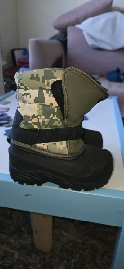 Botas de invierno talla 24 para niños impermeables - miniatura 3