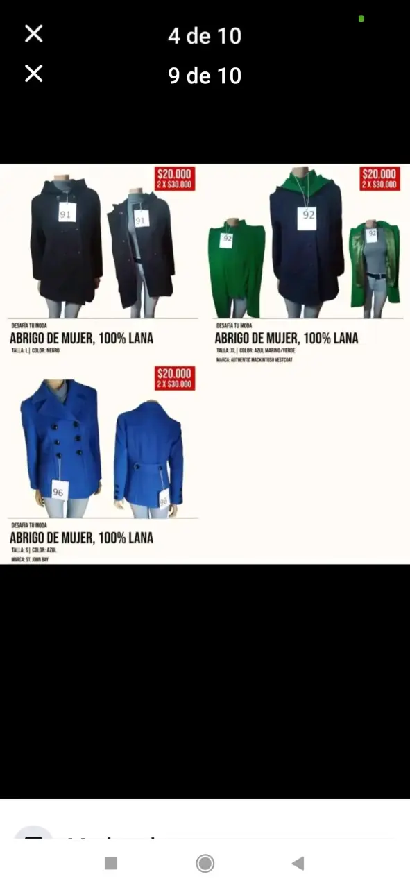 Abrigo de Hombre Negro Perry Ellis 100% Lana - 2