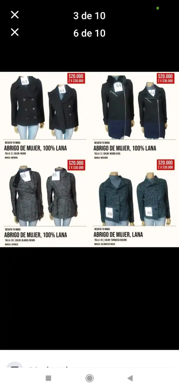Abrigo de Hombre Negro Perry Ellis 100% Lana - 5