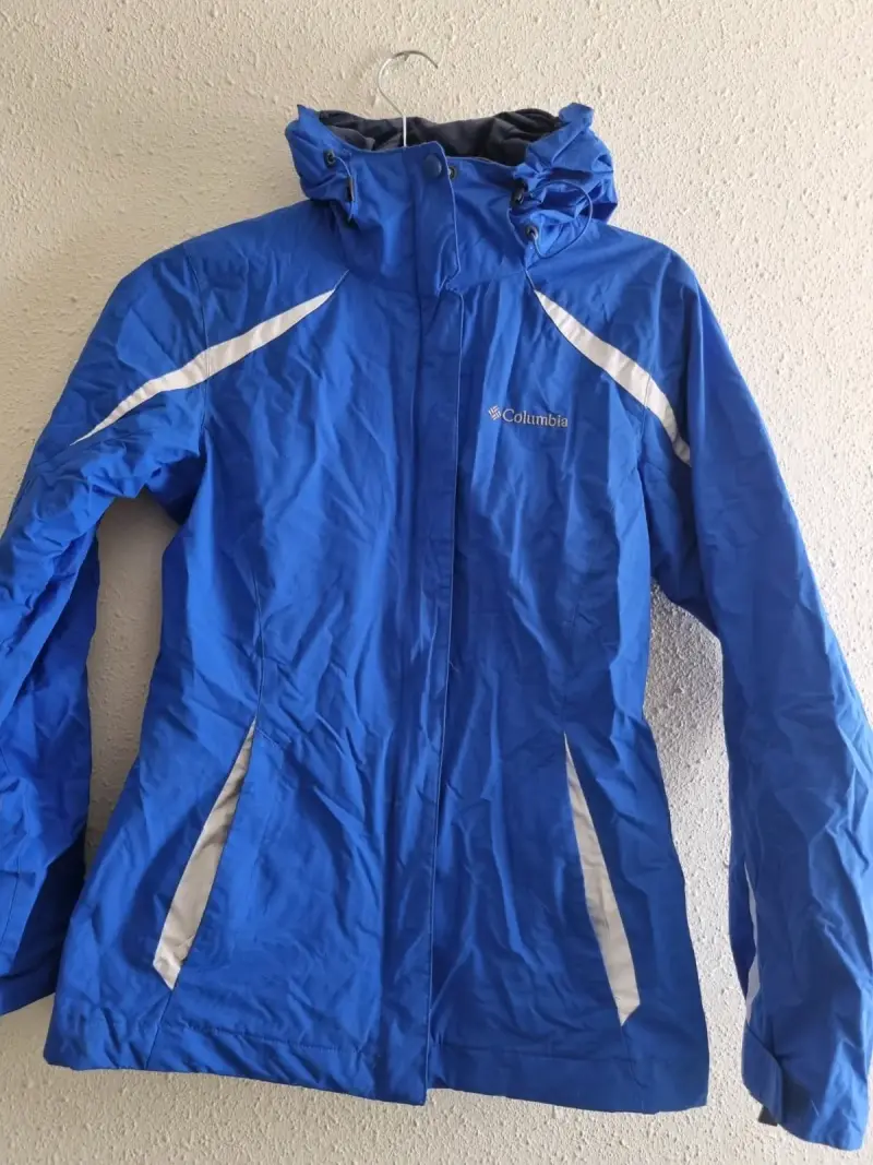 Chaqueta impermeable azul Columbia para mujer - 1