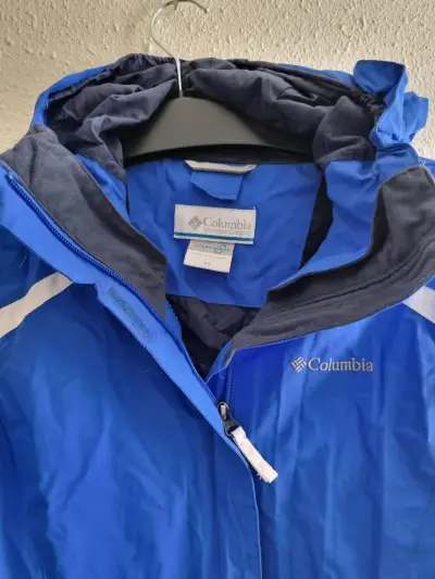 Chaqueta impermeable azul Columbia para mujer - miniatura 2