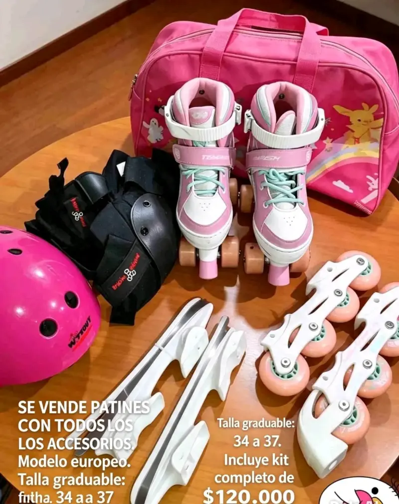 Kit de Patines Ajustables con Accesorios para Niños