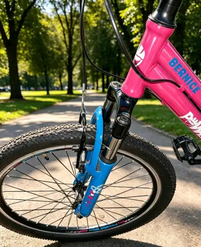 Bicicleta Infantil Bernice Rosa y Azul - miniatura 1