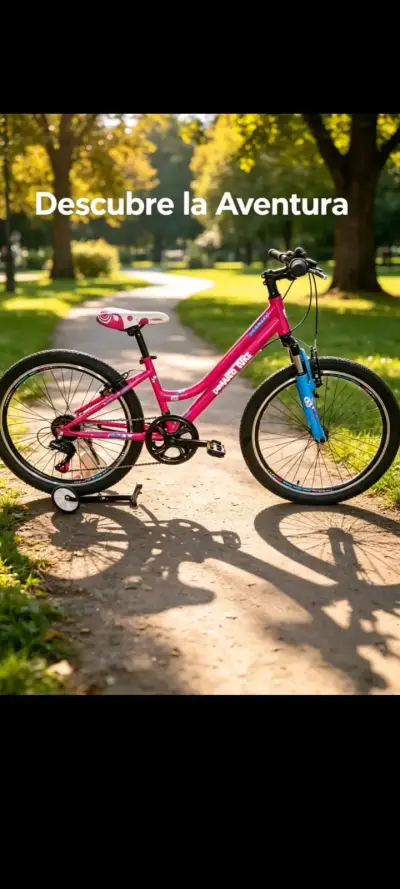 Bicicleta Infantil Bernice Rosa y Azul - miniatura 2