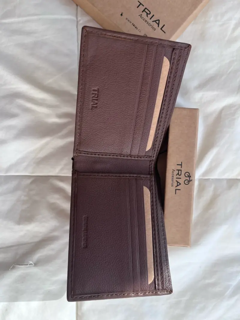 Billetera de Cuero Marrón Trial para Hombre - 3