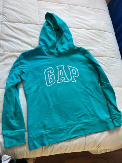 Polerón con capucha GAP turquesa para mujer - miniatura 1