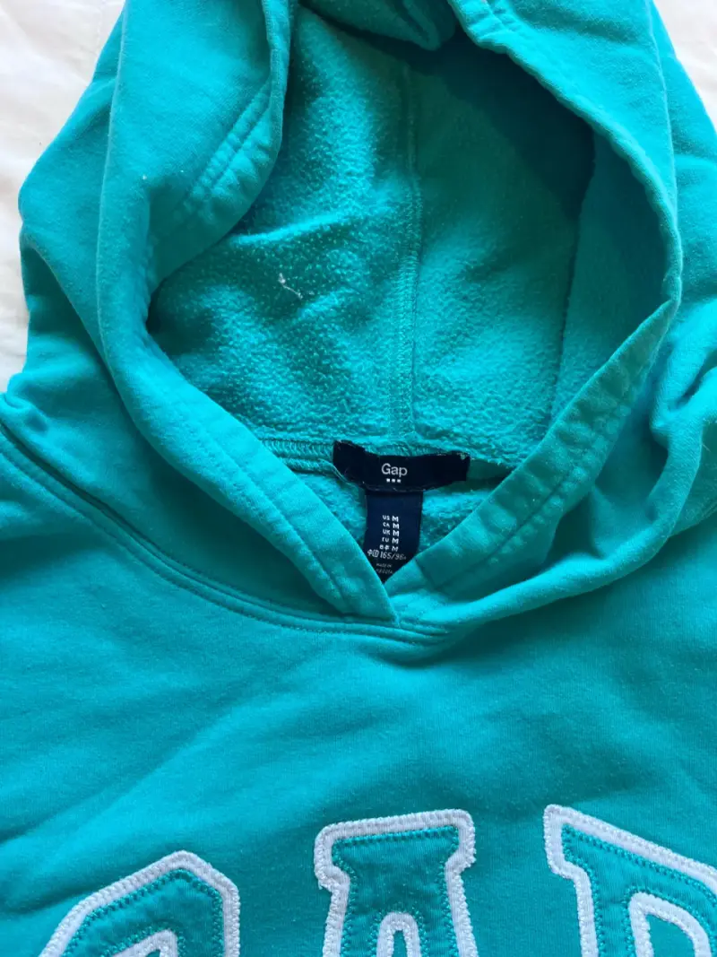 Polerón con capucha GAP turquesa para mujer - 2
