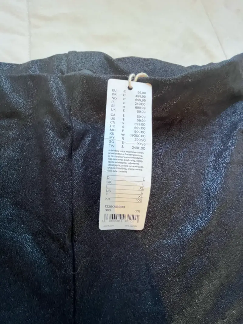 Pantalones acampanados negros talla L - 1
