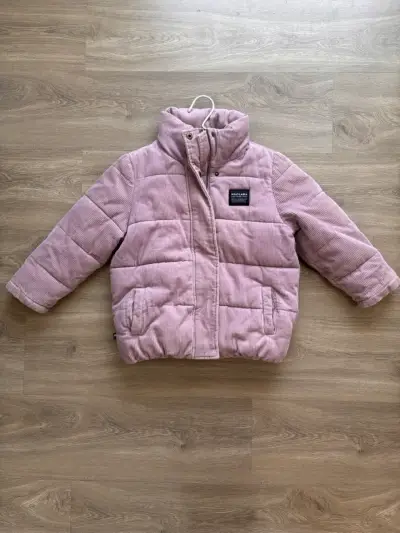 Chaqueta puffa Wild Lama rosada para niña - miniatura 1