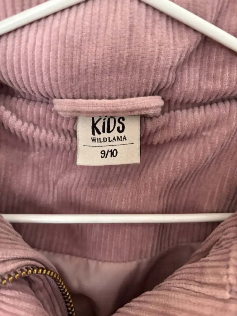 Chaqueta puffa Wild Lama rosada para niña - 4