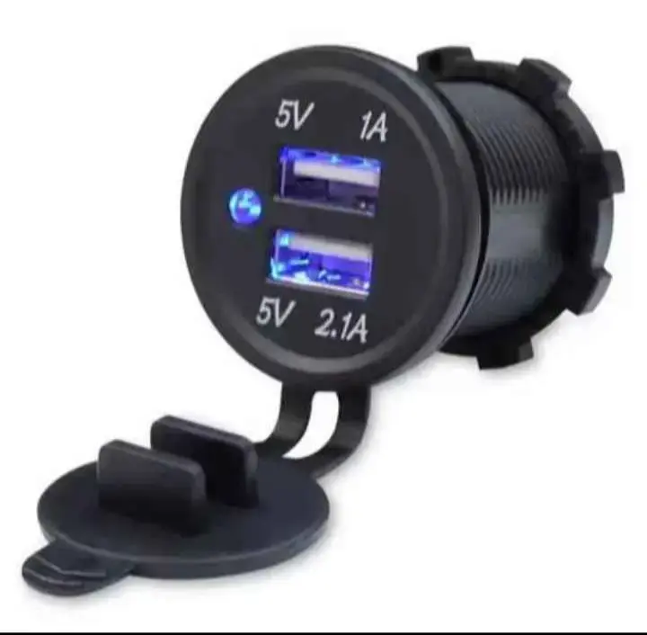 Cargador USB para auto doble puerto 5V