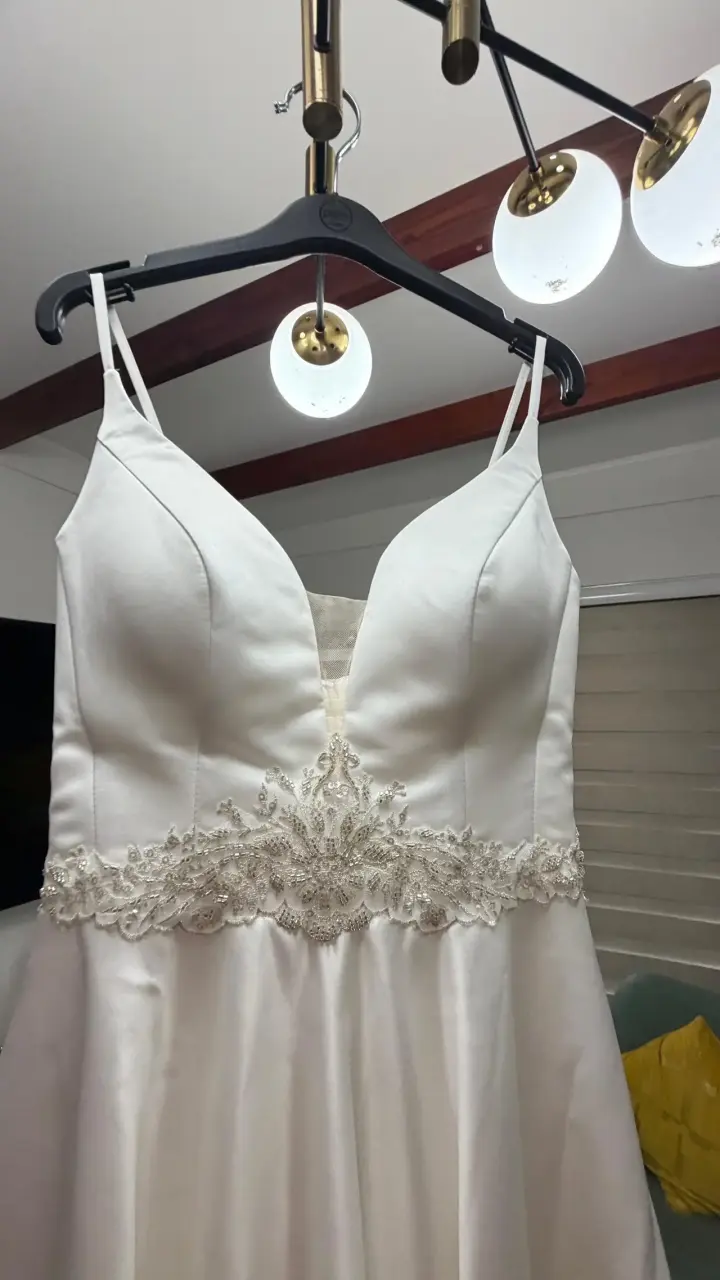 Vestido de novia blanco con encaje Katherine - 2