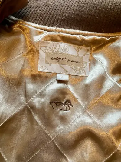 Chaqueta Rockford para mujer marrón con bordado floral - miniatura 1