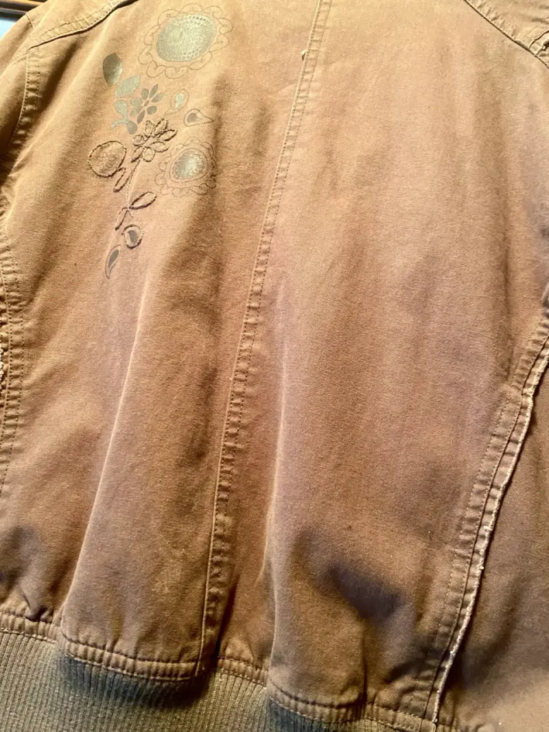 Chaqueta Rockford para mujer marrón con bordado floral - 3