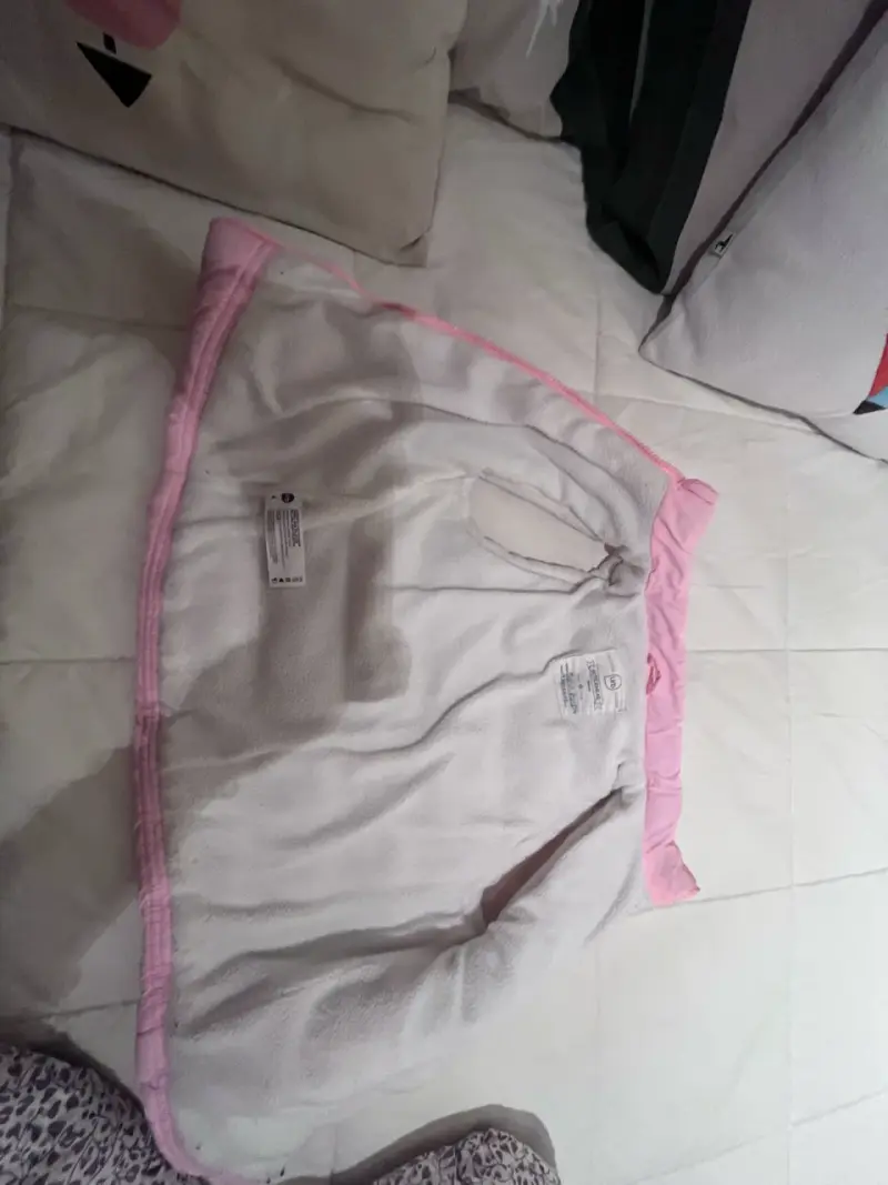 Chaleco acolchado rosado para niña