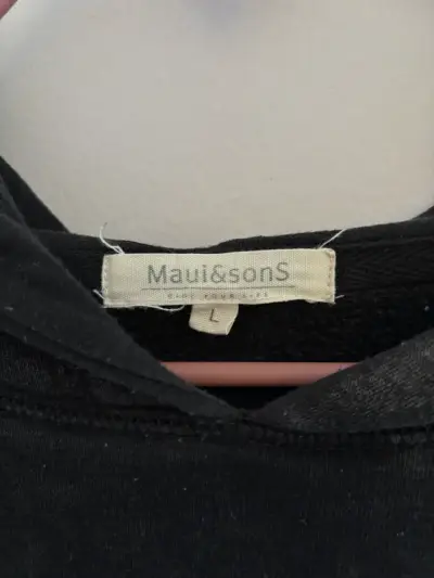 Polerón con capucha Maui & Sons negro estampado - miniatura 3