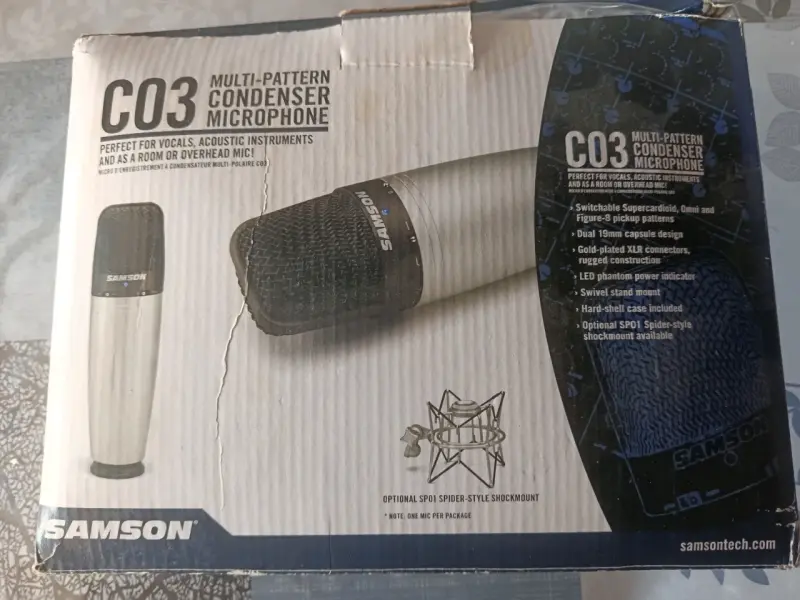 Micrófono condensador Samson C03 - 1
