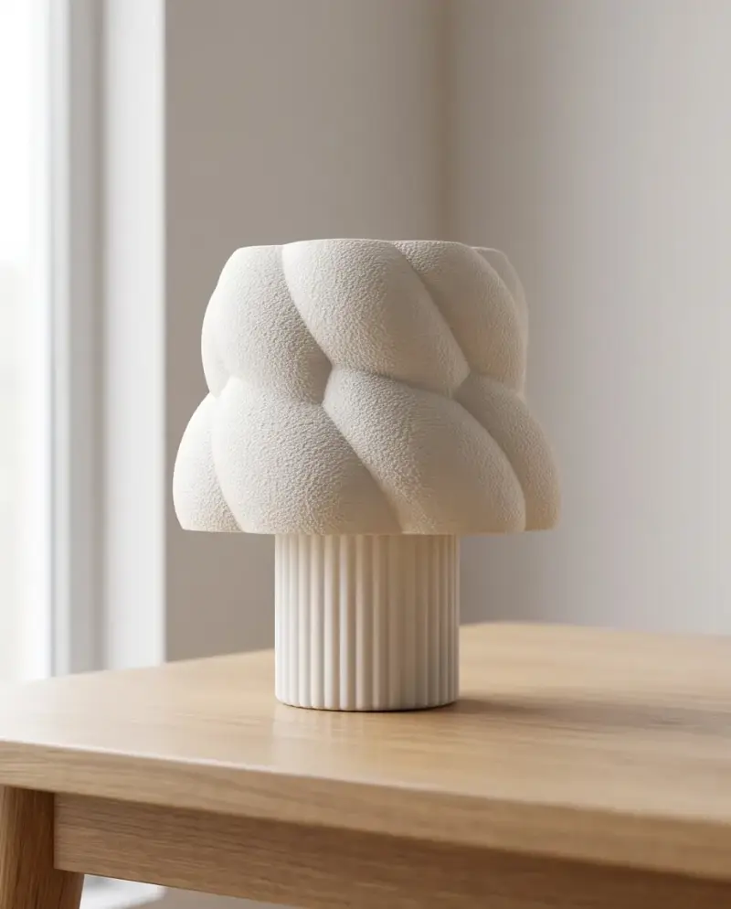 Lámpara de mesa moderna rosa y azul - 6