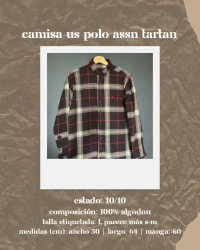 Camisa Tartan US Polo Assn de Algodón - miniatura 1