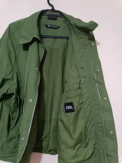 Chaqueta verde militar Zara - miniatura 2