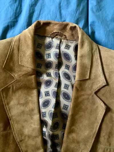 Chaqueta de antílope marrón para mujer - miniatura 1