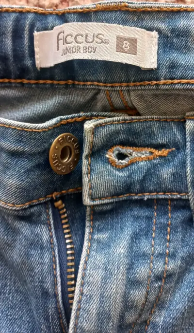 Jeans Ficcusi azul para niño - miniatura 5
