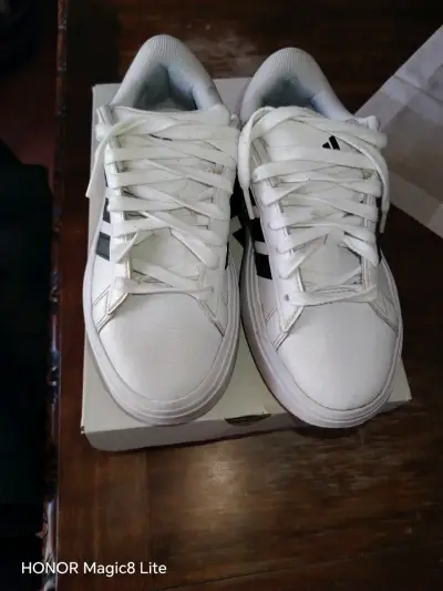 Zapatillas blancas Adidas Grand Court Platform - miniatura 1