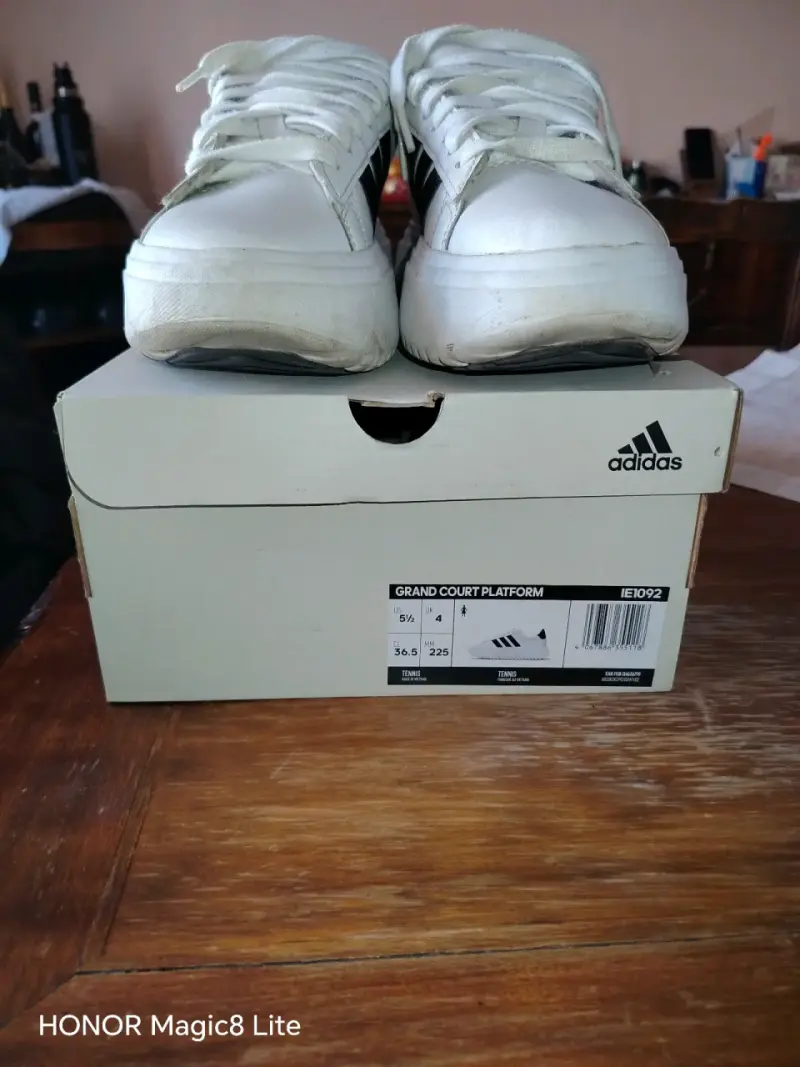 Zapatillas blancas Adidas Grand Court Platform - 2