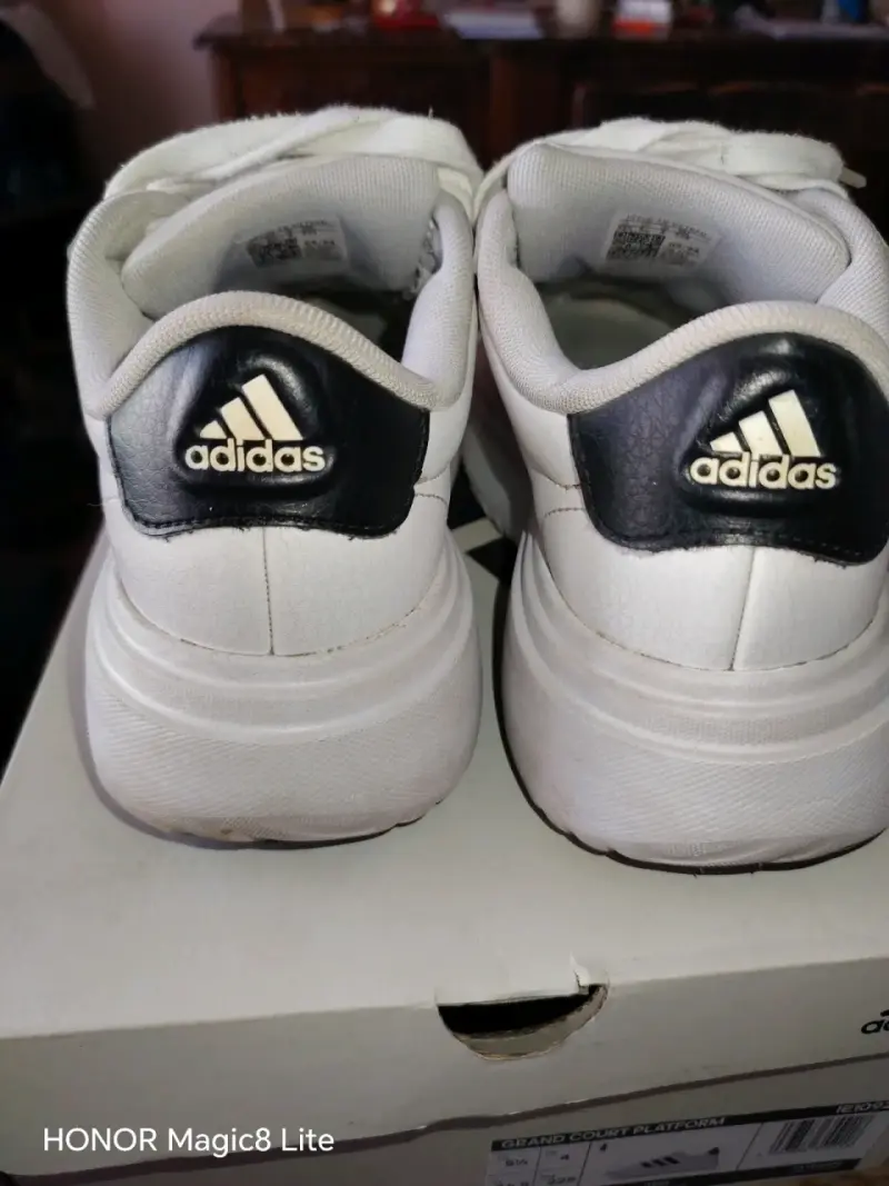 Zapatillas blancas Adidas Grand Court Platform - 4