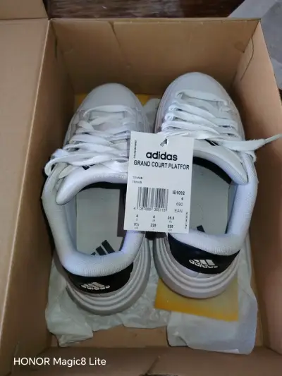 Zapatillas blancas Adidas Grand Court Platform - miniatura 5