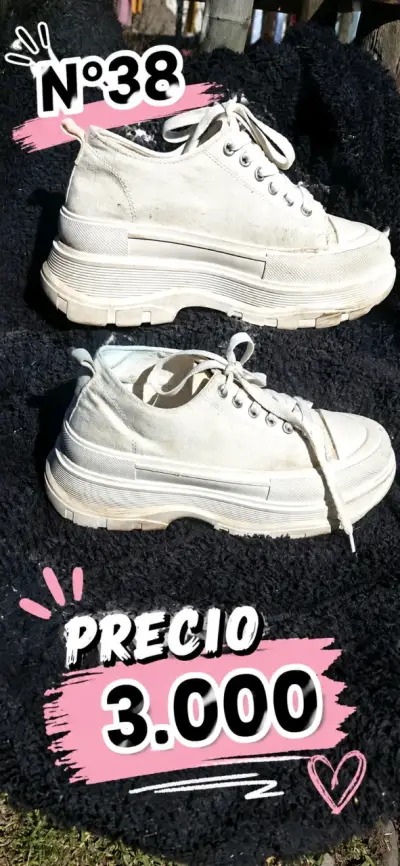Zapatillas blancas y botines - miniatura 2
