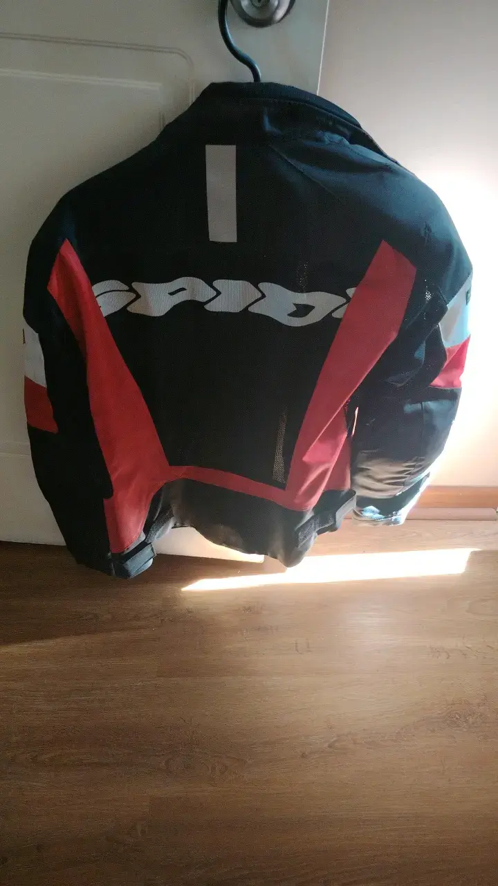 Chaqueta de moto Spidi negra y roja - 2