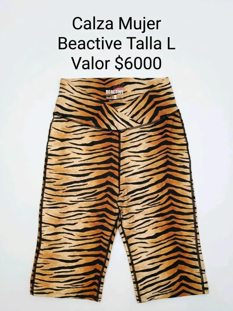 Calzas Mujer Estampado Animal Beactive Talla L