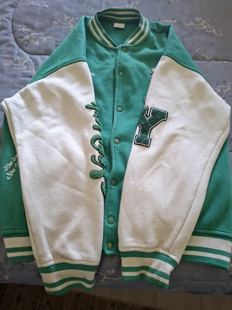 Chaqueta Varsity Verde Zara Talla 13-14 - 2
